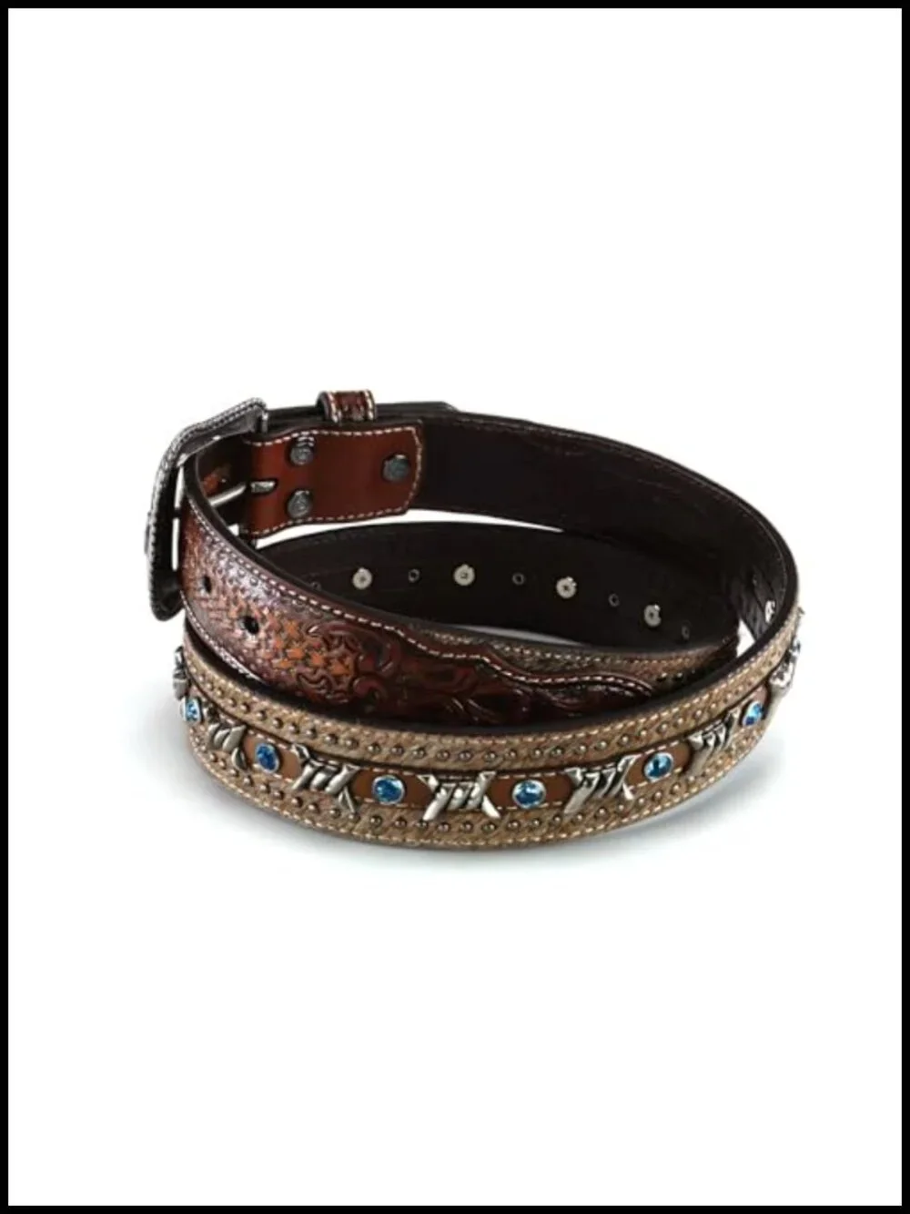 Men's Genuine Leather Belt with Exchangeable Buckle